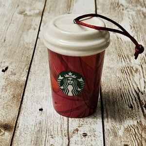 Starbucks Porcelain Red Cup Ornament